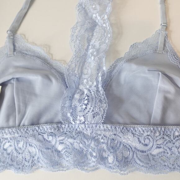 ❤️2 for $ 14❤️NEW Periwinkle Cotton Lace Bra with T back and Adjustable straps - Picture 4 of 7